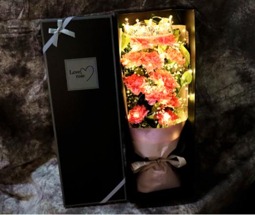 生如夏花---11支康乃馨花束礼盒5选1 商品图7