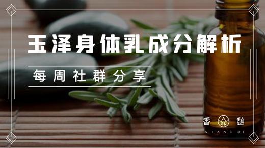 每周分享︱玉泽身体乳成分解析 商品图0