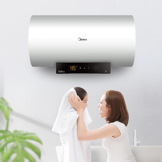 美的（Midea）60升电热水器线下同款2200W速热手机APP控制 漏电断电E+增容 低耗保温F60-22BA6(HY)  商品图3