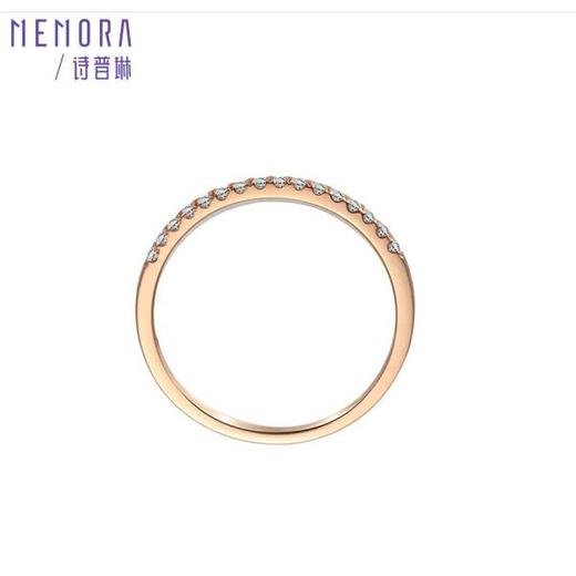 【1件7.5折】小礼物（女戒组）18K玫瑰金钻石戒指DF0001 商品图1