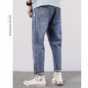 【DQ】【平角牛仔裤】大依优型大码潮男牛仔裤加肥加大胖子宽松直筒九分裤春季肥佬裤子 商品缩略图2
