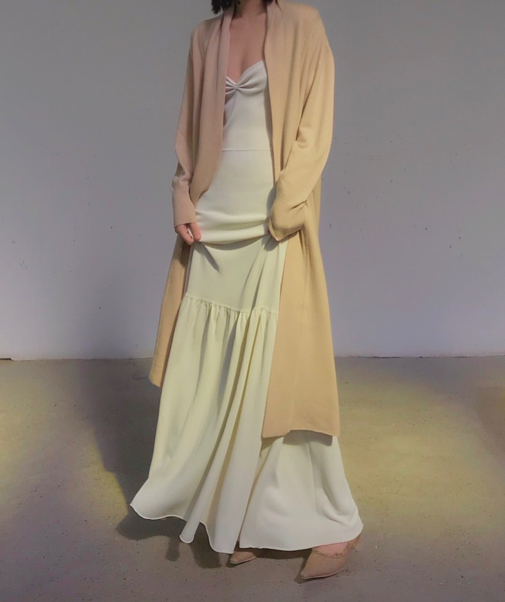 ryanroche白色细肩带褶皱连衣裙1007navajowhite122