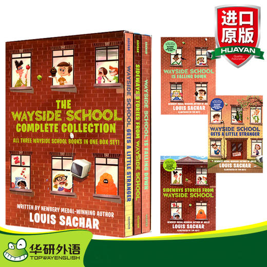 歪歪路小学3册全套盒装 英文原版 The Wayside School Collection Box Set 进口儿童章节小说书 商品图1