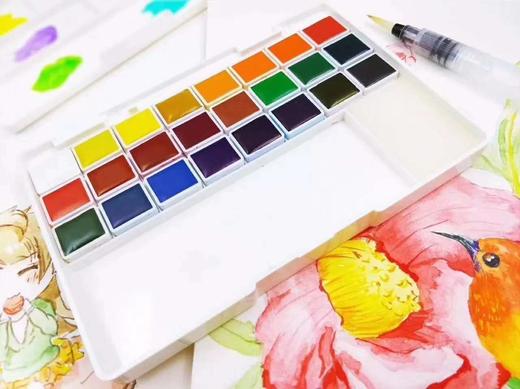 本雅固体透明水彩14色 商品图0