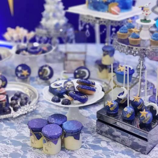 【甜久荟-星空小王子】梦幻星空畅想未来 宝宝百日宴周岁宴 手工现做 不添加防腐剂稳定剂 精选纯天然食材 低糖健康 主题颜色可定制 商品图1