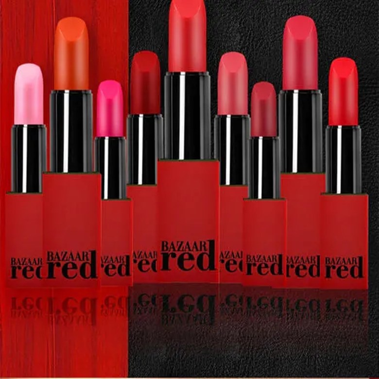 严选|芭莎红口红套盒 bazaar red 时尚10色礼盒装