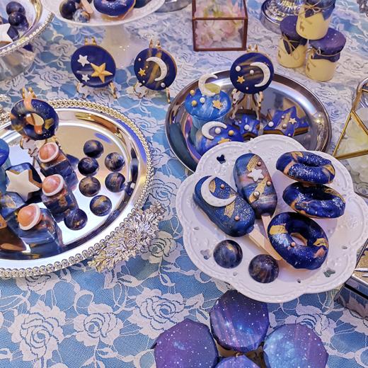 【甜久荟-星空小王子】梦幻星空畅想未来 宝宝百日宴周岁宴 手工现做 不添加防腐剂稳定剂 精选纯天然食材 低糖健康 主题颜色可定制 商品图3