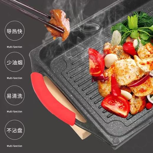 麦饭石不沾盘烤鱼炉大、小尺寸 商品图1