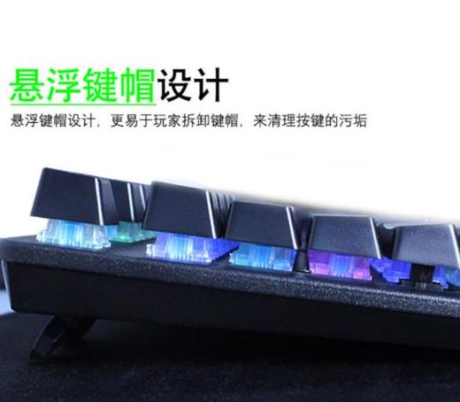 【机械键盘】。青轴机械键盘电竞USB发光游戏键盘真机械 商品图2
