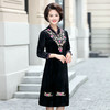 YCE-3472-9802绣花改良旗袍过膝裙子 商品缩略图4