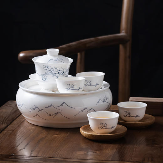 6头玉琼 功夫旅行茶具 商品图1