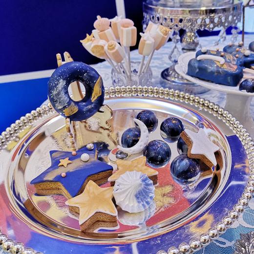 【甜久荟-星空小王子】梦幻星空畅想未来 宝宝百日宴周岁宴 手工现做 不添加防腐剂稳定剂 精选纯天然食材 低糖健康 主题颜色可定制 商品图6