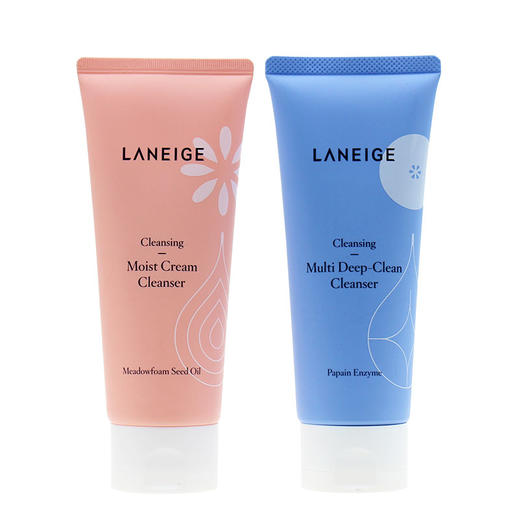 【海关保税直发】兰芝洗面奶150ml/蓝色卸妆清洁/适用所有皮肤/红色中干性/保湿-会员5折 商品图0