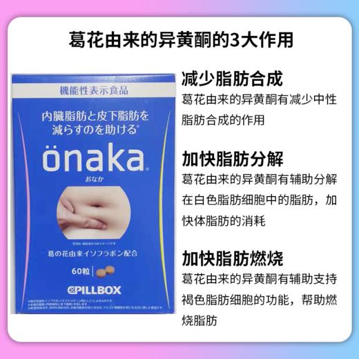 【会员日特价】日本onaka减小腹腰部赘肉酵素60粒，120粒 商品图2