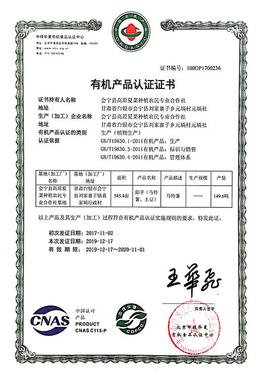 有机土豆500g/箱（ 有机蔬菜、中国有机认证） 商品图3