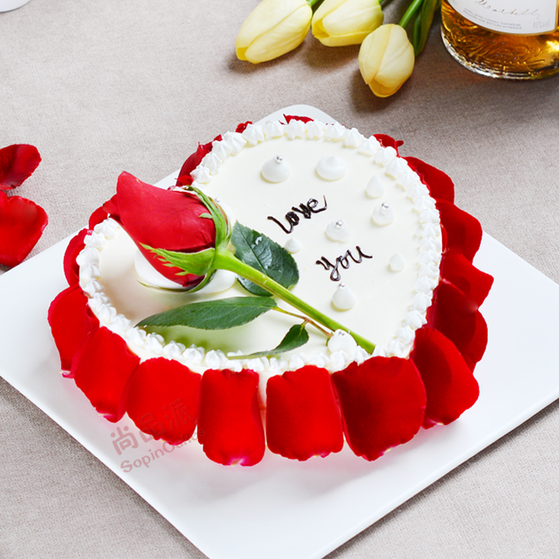 玫瑰的浪漫，挚爱Beloved酸奶芝士慕斯，玫瑰式超浪漫蛋糕，表白恋人、送亲爱的首选【惠州】