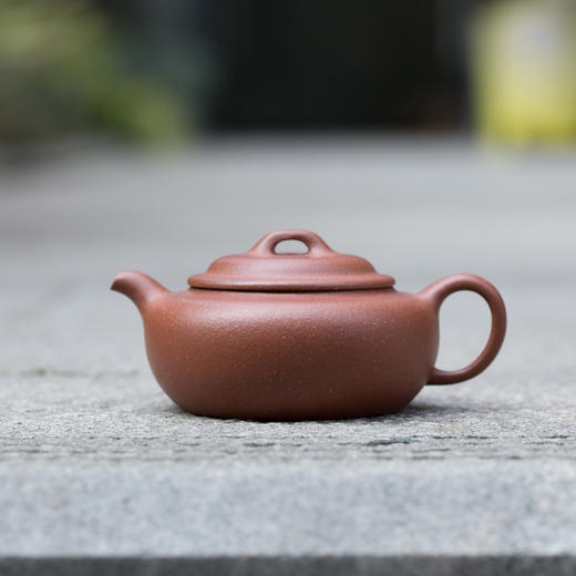 【开学季】宜兴正宗原矿紫砂"金玉"过桥扁腹紫砂壶 xk