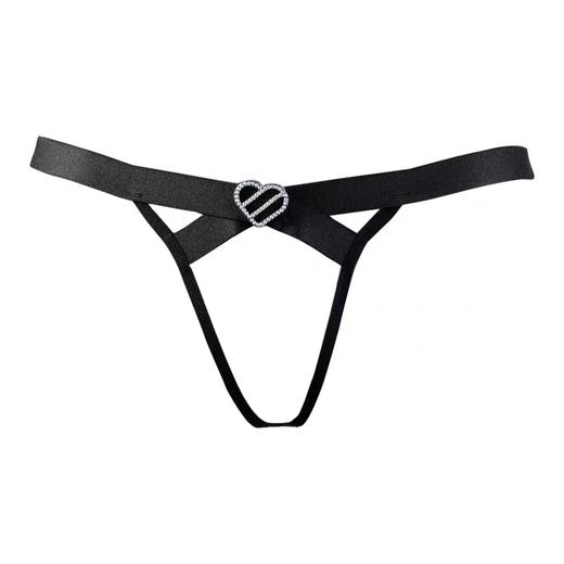 露台LOVEONTERRACE 捆绑之心施华洛世奇钻饰丝带礼物捆绑情调裸臀内裤 商品图4