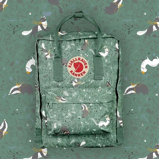 3 8女王节好物 19春夏新品fjallraven 北极狐双肩背包kanken迷彩学生书包女 16l 黑眼睛人文旅行