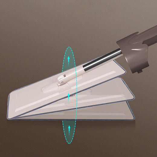 佳佰平板拖把 自动回弹平拖 免手洗拖把家用吸水地拖墩布 干湿两用拖把网红旋转拖布TB200 商品图8