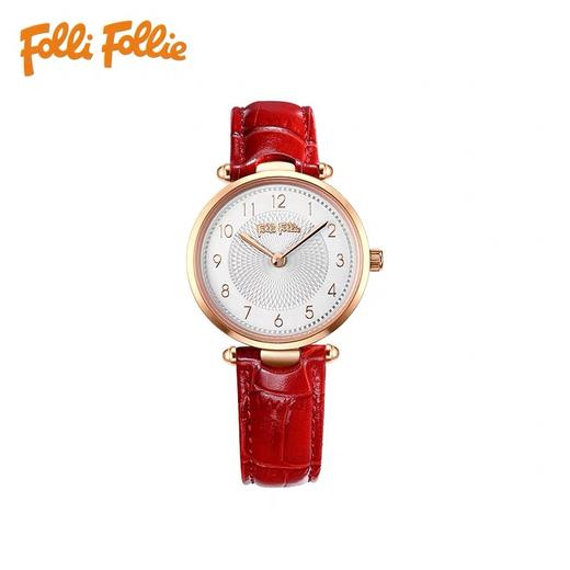 芙丽芙丽/Folli Follie 简约时尚学生腕表皮质表带女手表 商品图0
