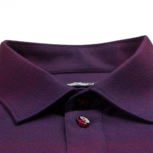 【特价】柒牌男装秋冬季新款长袖衬衫厚款男士休闲上衣时尚中青年衬衣	117A72030 商品图2