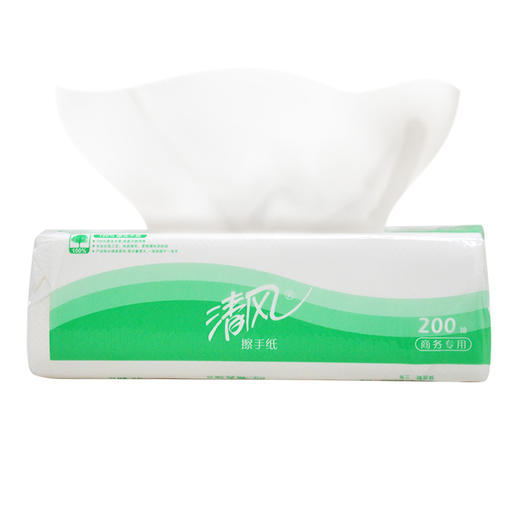 清风（APP） 擦手纸 单层三折200抽纸巾16包整箱装 商务专用 商品图3