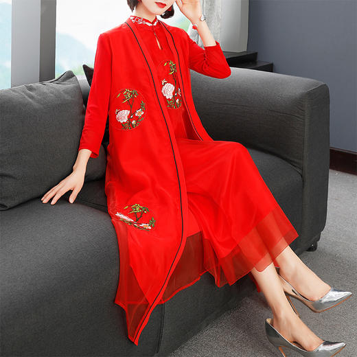 OG-36113新款名族风大码长款外套 商品图1