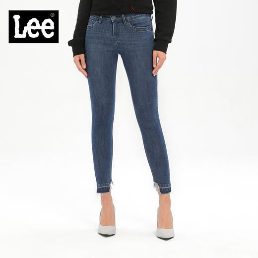 【尺码24】Lee商场同款优形丹宁秋冬女潮流九分牛仔裤LWN4184TN34B 商品图0