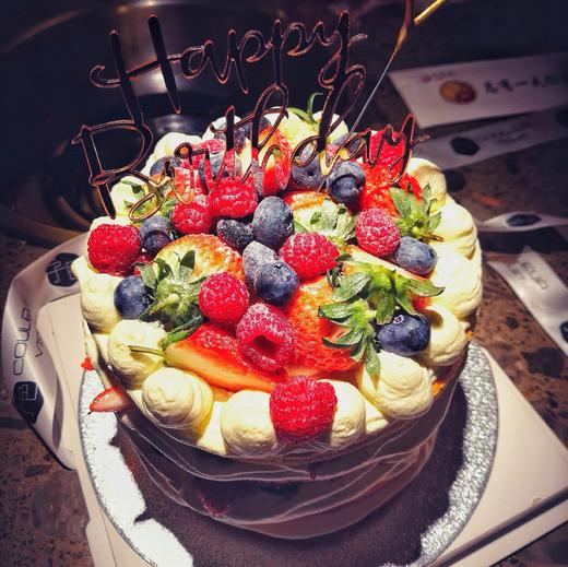 （C029) Couleur Violet 梅子天然淡奶油裸蛋糕【加高款】 商品图0