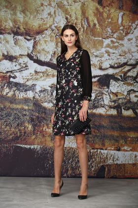 【伯妮斯茵】171S181--黑色连衣裙--阿玛尔纳艺术--《神圣的艺术古埃及》