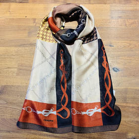 法国品牌renoma 出口韩国 桑蚕丝（网格纱）时尚长巾