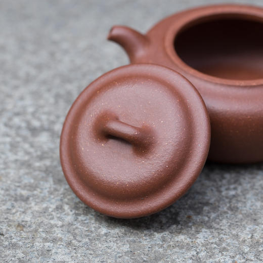 【开学季】宜兴正宗原矿紫砂"金玉"过桥扁腹紫砂壶 xk