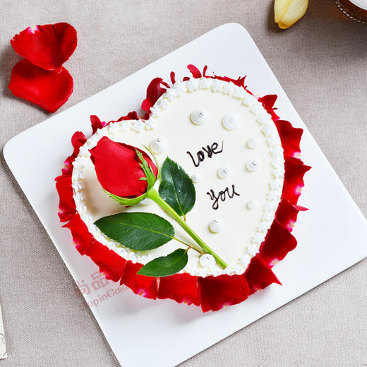 玫瑰的浪漫，挚爱Beloved酸奶芝士慕斯，玫瑰式超浪漫蛋糕，表白恋人、送亲爱的首选【惠州】 商品图1