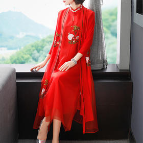 OG-36113新款名族风大码长款外套