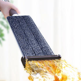 佳佰平板拖把 自动回弹平拖 免手洗拖把家用吸水地拖墩布 干湿两用拖把网红旋转拖布TB200