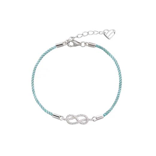 露台LOVEONTERRACE无限的爱无限绳结925纯银镀米兰绳情侣手链 商品图3