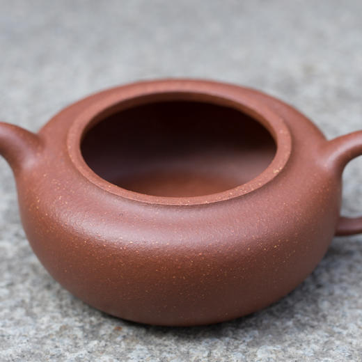 【开学季】宜兴正宗原矿紫砂"金玉"过桥扁腹紫砂壶 xk