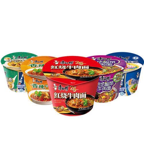 康师傅红烧牛肉桶面（1*12）（爆椒，酸菜，香菇，鲜虾随机发） 商品图0
