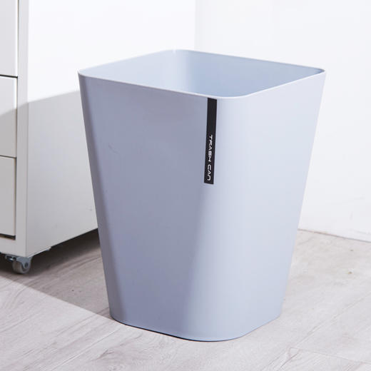 妙然 欧式简约12L大号无盖分类素色垃圾桶厨房家用客厅卫生间垃圾筒纸篓清洁桶 商品图1