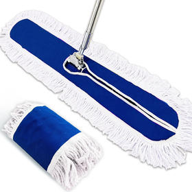 乐喏 平板拖把拖布墩布大号尘推 商用家用保洁吸水木地板纱线地拖把90cm