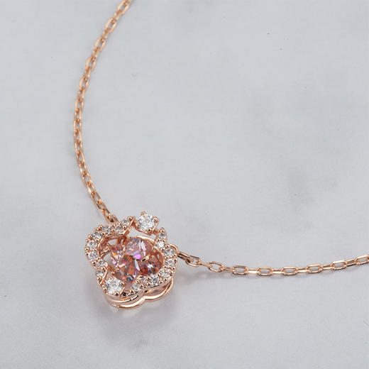 Swarovski施华洛世奇正品项链女士20新款粉红色花朵项链 5514488 商品图2