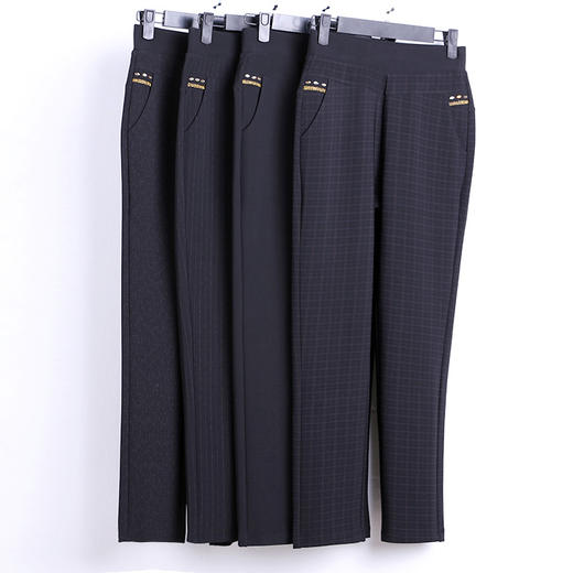 MQ-DP201新款厚款加肥加大松紧腰中老年裤子YY 商品图4