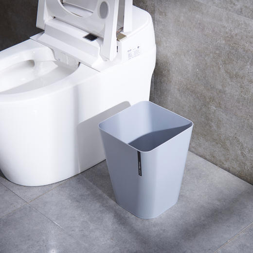 妙然 欧式简约12L大号无盖分类素色垃圾桶厨房家用客厅卫生间垃圾筒纸篓清洁桶 商品图2