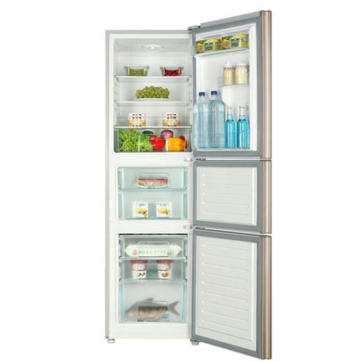 Haier/海尔三门冰箱直冷家用节能电冰箱 206升三开门节能直冷冰箱BCD-206STPP 商品图1