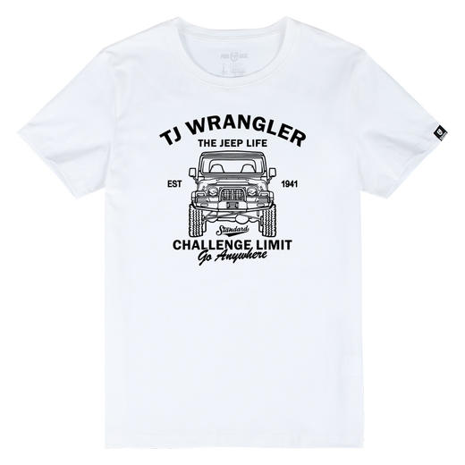 常规圆领夏季情侣工装军旅纯色创意越野车印花修身短袖青春潮T恤 商品图4