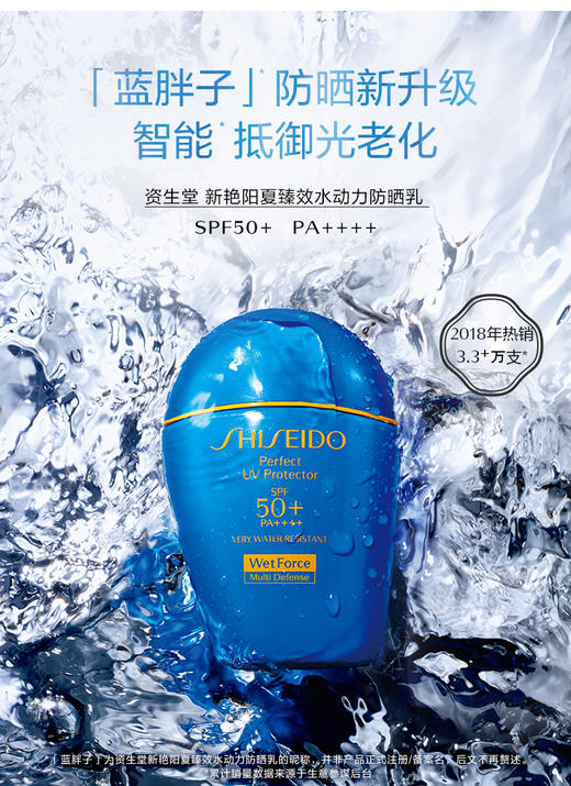 资生堂 新艳阳夏臻效水动力防晒乳  SPF50+    50ml 商品图0