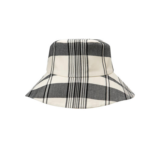 HIDEMI 真丝格纹色织渔夫帽 商品图1