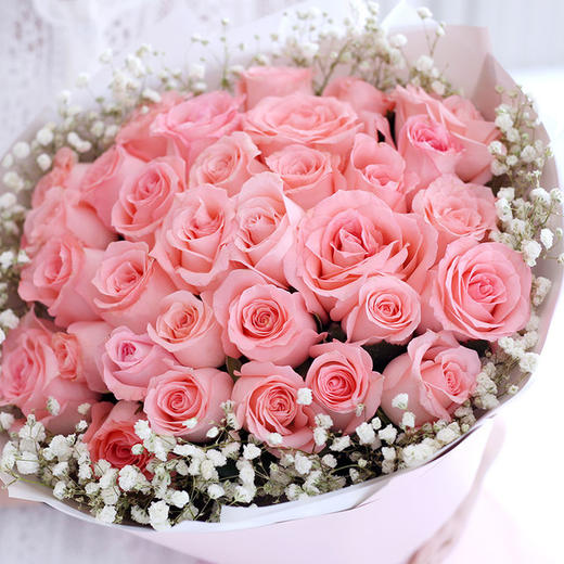 初心不变     33支戴安娜玫瑰，满天星搭配！(1920) 商品图3