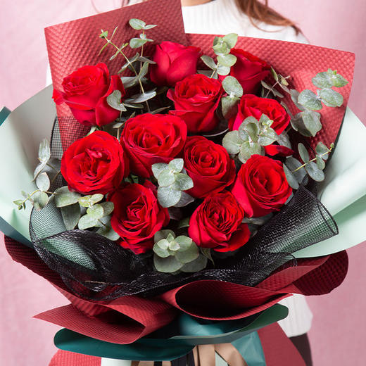 爱的奇迹    11支红玫瑰，尤加利搭配(1928) 商品图3